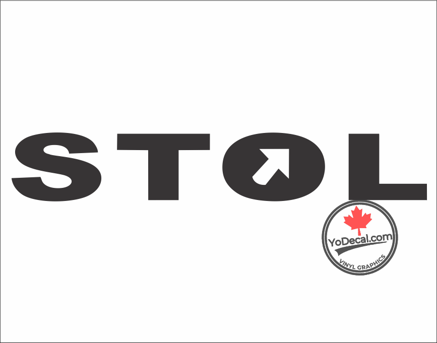 'STOL (PAIR)' Premium Vinyl Decal Sticker