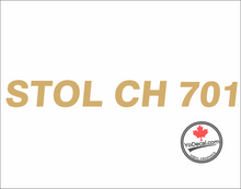 'STOL CH 701 (PAIR)' Premium Vinyl Decal Sticker