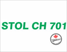 'STOL CH 701 (PAIR)' Premium Vinyl Decal Sticker