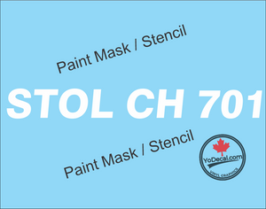 'STOL CH 701 (PAIR)' Premium Vinyl Decal Sticker