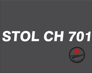 'STOL CH 701 (PAIR)' Premium Vinyl Decal Sticker