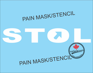 'STOL (PAIR)' Premium Vinyl Decal Sticker