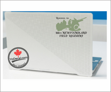 'Remember the 166th Newfoundland Field Regiment' Premium Vinyl Decal / Sticker