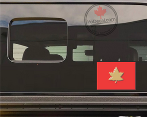 '1st Canadian Division Vehicle Patch' Premium Vinyl Decal / Sticker