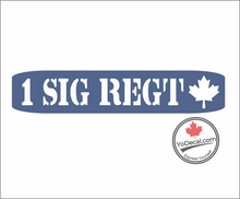 '1st Canadian Signals Regiment' Premium Vinyl Decal / Sticker