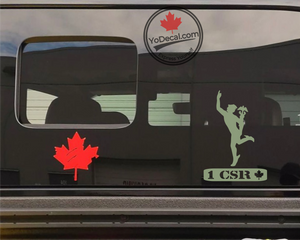 '1st Canadian Signals Regiment (CSR) Jimmy' Premium Vinyl Decal / Sticker