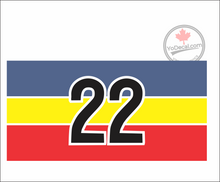 '22 Service Battalion Flag' Premium Vinyl Decal / Sticker