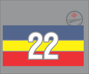 '22 Service Battalion Flag' Premium Vinyl Decal / Sticker