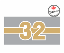 '32 Service Battalion Flag' Premium Vinyl Decal / Sticker