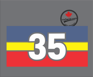 '35 Service Battalion Flag' Premium Vinyl Decal / Sticker