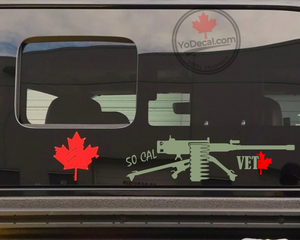 '50 Cal Heavy Machine Gun Vet' Premium Vinyl Decal / Sticker