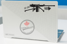 '50 Cal Heavy Machine Gun Vet' Premium Vinyl Decal / Sticker