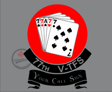 '77th V-TFS Gamblers (CUSTOM Call Sign)' Premium Vinyl Decal