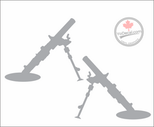 'Canadian Army 81mm Mortar (PAIR)' Premium Vinyl Decal / Sticker
