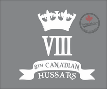 '8th Canadian Hussars Tribute' Premium Vinyl Decal / Sticker