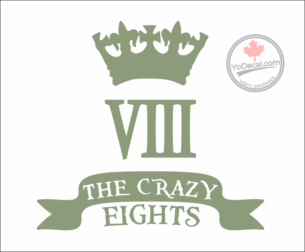 '8th Canadian Hussars - The Crazy Eights' Premium Vinyl Decal / Sticker