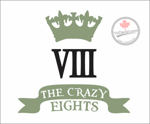 '8th Canadian Hussars - The Crazy Eights' Premium Vinyl Decal / Sticker