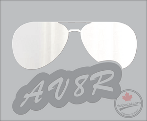 'Aviator Sun Glasses' Premium Vinyl Decal