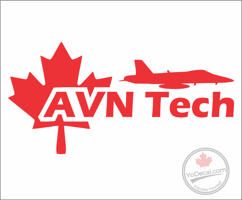 'AVN Tech' Premium Vinyl Decal / Sticker – YoDecal.com