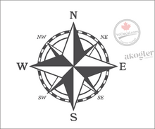 'Navigator Adventure Compass' Premium Vinyl Wall Decal