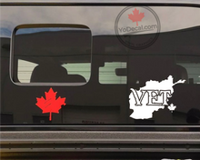 'Afghanistan Vet Canadian Maple Leaf' Premium Vinyl Decal