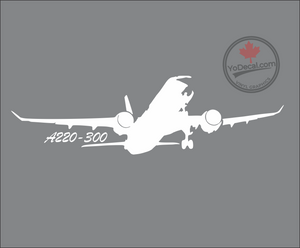 'Airbus A220-300' Premium Vinyl Decal / Sticker