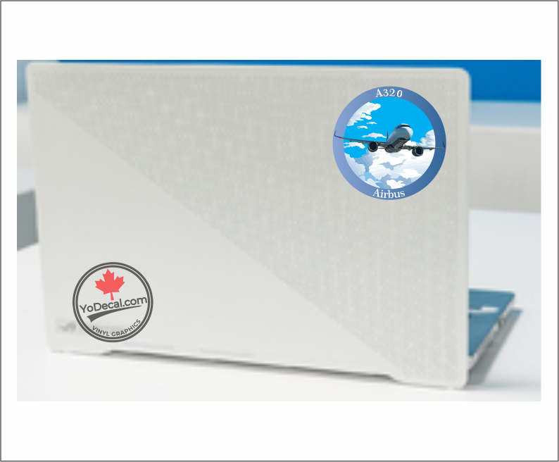 'Airbus A320 Full Colour' Premium Vinyl Decal / Sticker – YoDecal.com