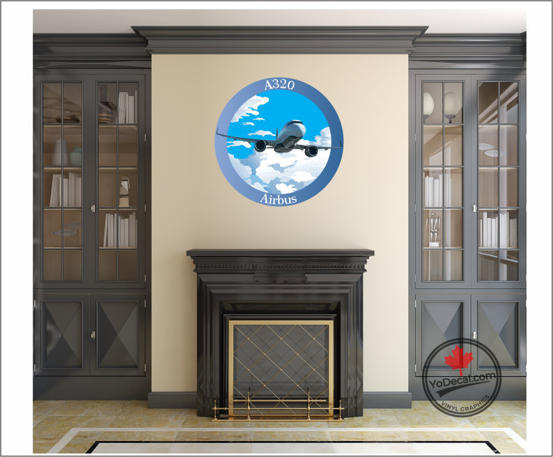 'Airbus A320 Full Colour' Premium Vinyl Decal / Sticker – YoDecal.com