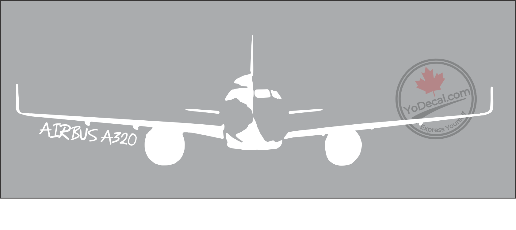 'Airbus A320' - Premium Vinyl Decal – YoDecal.com