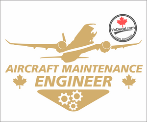 'Aircraft Maintenance Engineer Commercial Aircraft' Premium Vinyl Decal / Sticker
