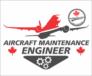 'Aircraft Maintenance Engineer Commercial Aircraft' Premium Vinyl Decal / Sticker