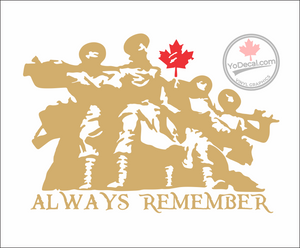 Always Rember Sticker 'Always Remember Remembrance Day' Premium Vinyl Decal / Sticker ...