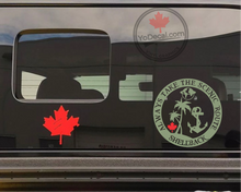 'Always Take The Scenic Route - Canadian Navy' Premium Vinyl Decal / Sticker