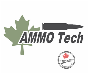 'Ammo Tech Maple Leaf' Premium Vinyl Decal