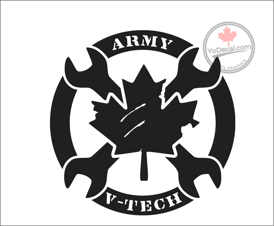 'Army V-Tech' Premium Vinyl Decal