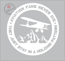 'Aviation Fans Never Die' Premium Vinyl Decal