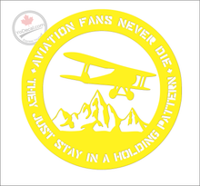'Aviation Fans Never Die' Premium Vinyl Decal