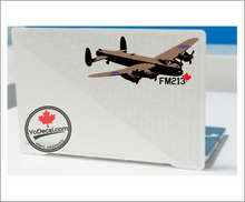 'Avro Lancaster in Flight FM213 (Layered)' Premium Vinyl Decal / Sticker