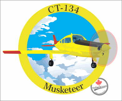 'Beechcraft CT-134 Musketeer' Premium Vinyl Decal / Sticker