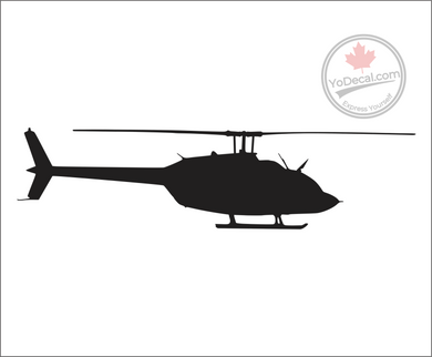 'Bell 206 JetRanger Helicopter' Premium Vinyl Decal