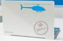 'Bell 206 JetRanger Helicopter' USA Premium Vinyl Decal