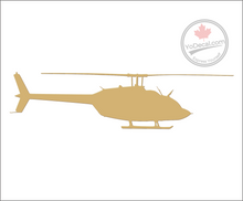 'Bell 206 JetRanger Helicopter' Premium Vinyl Decal