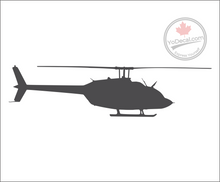 'Bell 206 JetRanger Helicopter' USA Premium Vinyl Decal