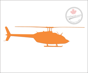 'Bell 206 JetRanger Helicopter' Premium Vinyl Decal