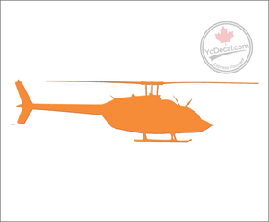 'Bell 206 JetRanger Helicopter' USA Premium Vinyl Decal