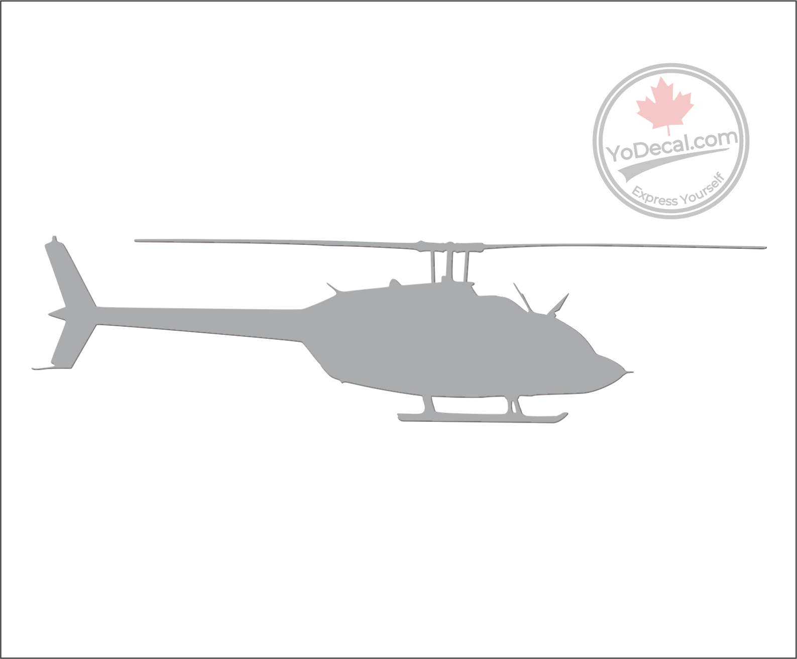 Bell 206 JetRanger Helicopter' USA Premium Vinyl Decal – YoDecal.com
