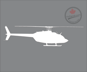 'Bell 206 JetRanger Helicopter' Premium Vinyl Decal