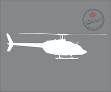 'Bell 206 JetRanger Helicopter' USA Premium Vinyl Decal