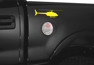 'Bell 206 JetRanger Helicopter' Premium Vinyl Decal