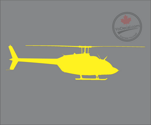 'Bell 206 JetRanger Helicopter' USA Premium Vinyl Decal